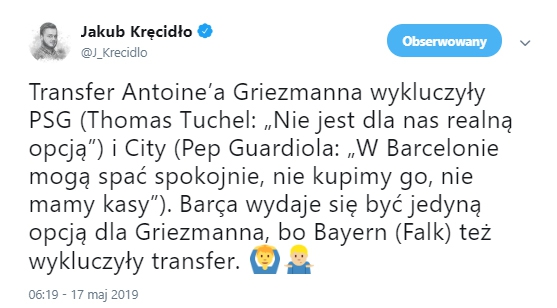 Kolejne kluby WYKLUCZYŁY transfer Griezmanna!